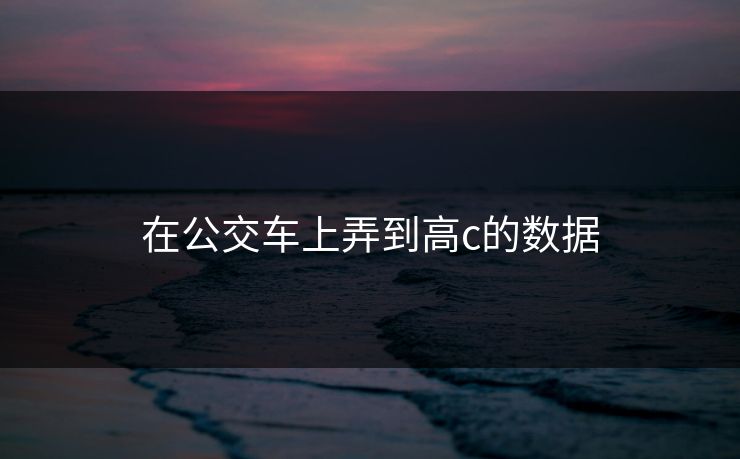 在公交车上弄到高c的数据