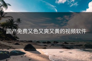 国产免费又色又爽又黄的视频软件